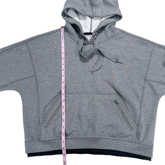 Athleta Recover Hoodie Size Small Black Gray Style 599655 - Picture 16 of 16